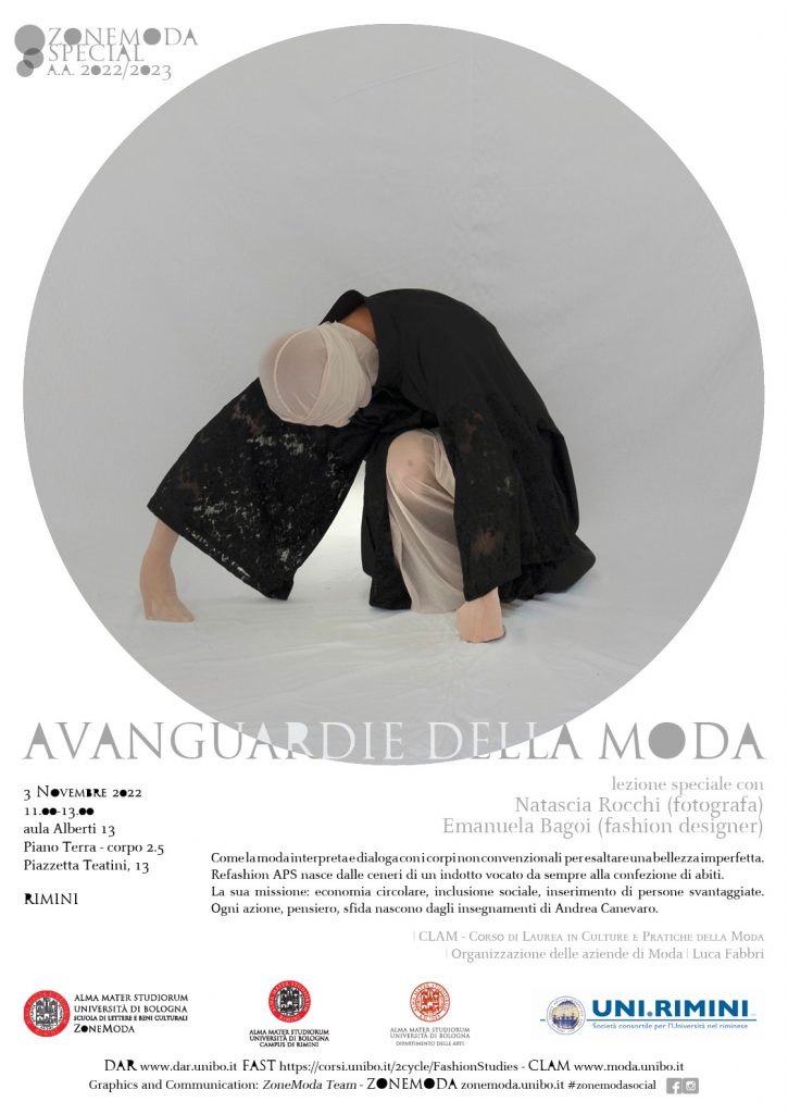 Avanguardie della moda - lezione speciale con Natascia Rocchi (fotografa) Emanuela Bagoi (fashion designer)